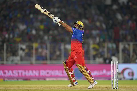 Karn Sharma plays a shot